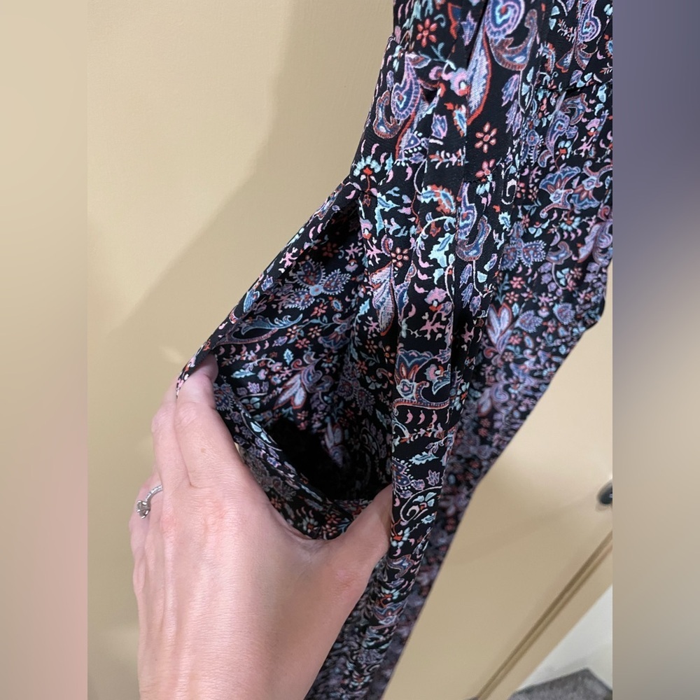 Kaileigh Black Floral Wrap Jumpsuit - Picture 6 of 6